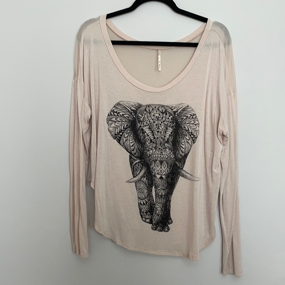 Elephant print top